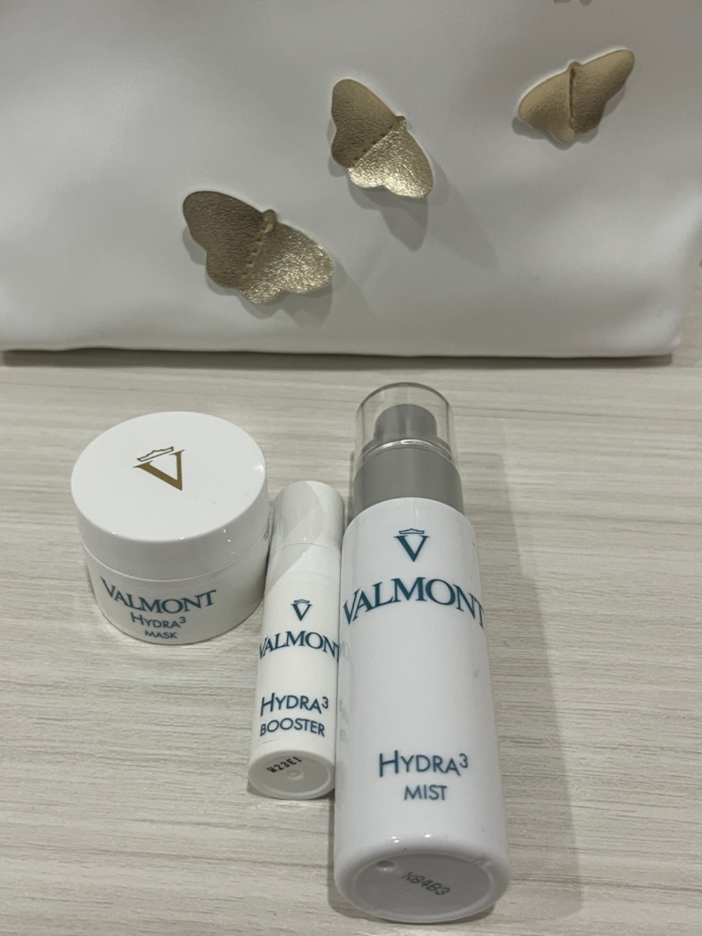 Valmont 4-pc Be Pure Hydration Set Luxury Skincare Gift Set w Pouch New GWP - Picture 3 of 6